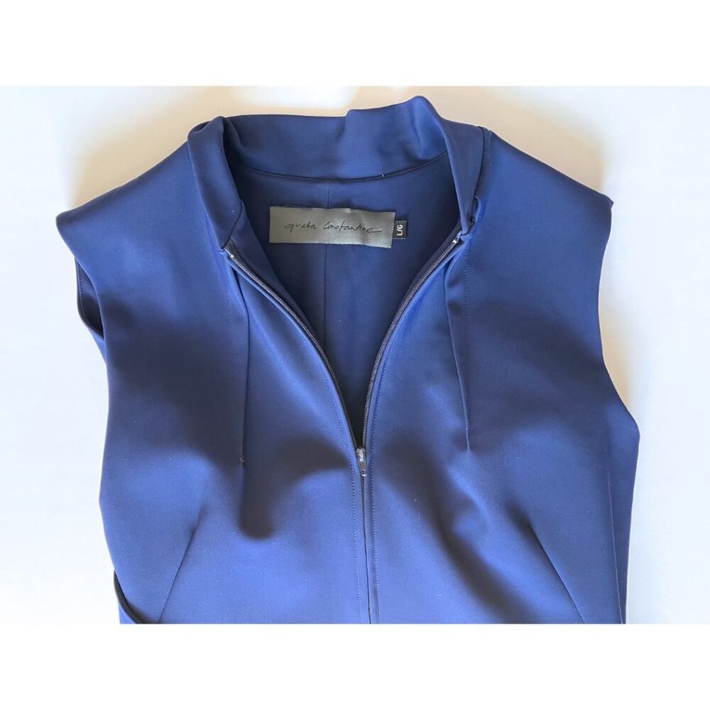 Greta Contantine Rolda Dress Navy Size Large - Picture 5 of 6